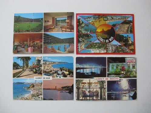 8 Ansichtkaarten appartementen Bravopark- LLoret de Noch, Ophalen of Verzenden, 1980 tot heden, Gelopen, Spanje