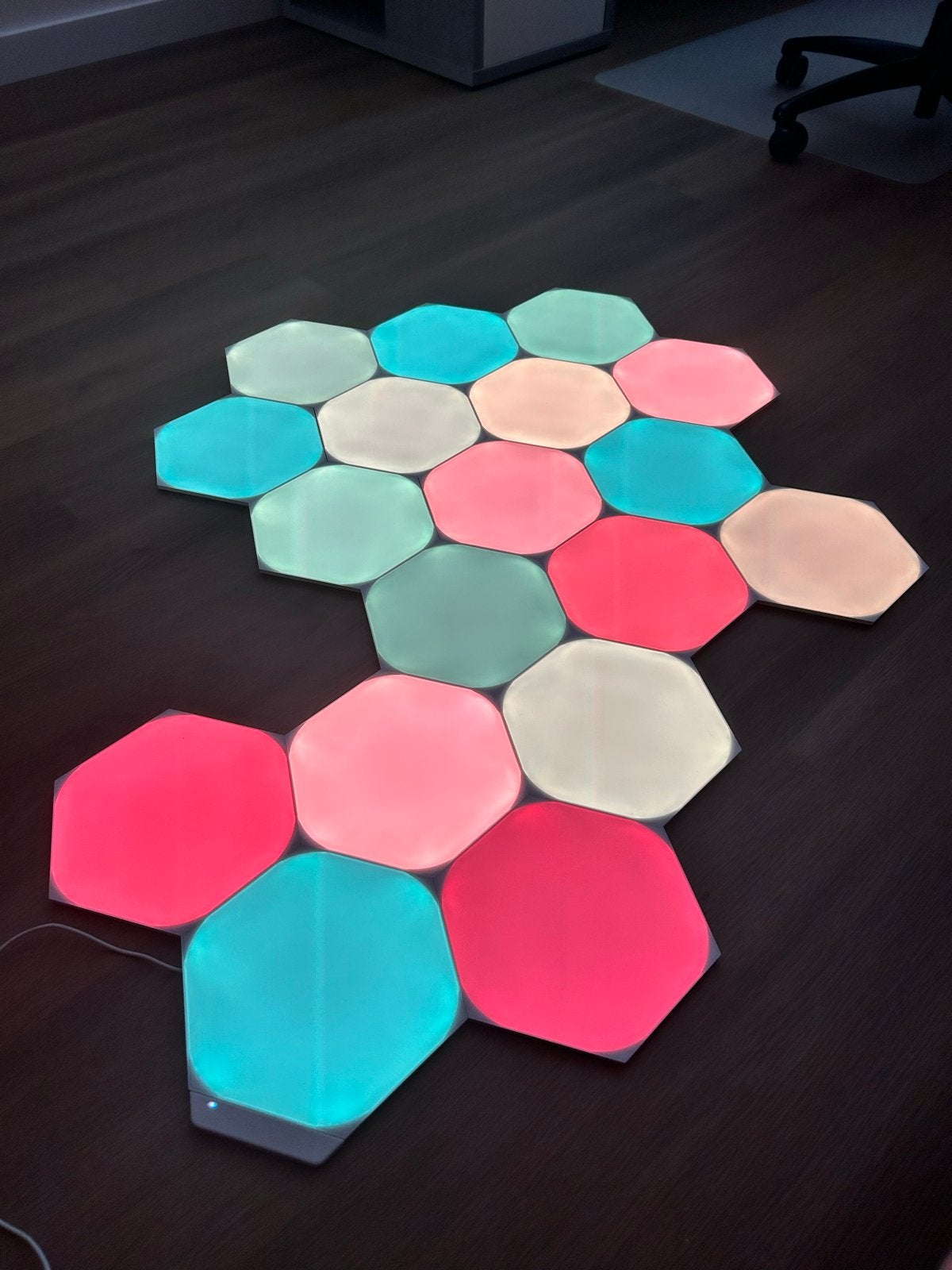 18 nanoleaf hexagon lampen, Ophalen, Overige merken, Gebruikt, Kunststof
