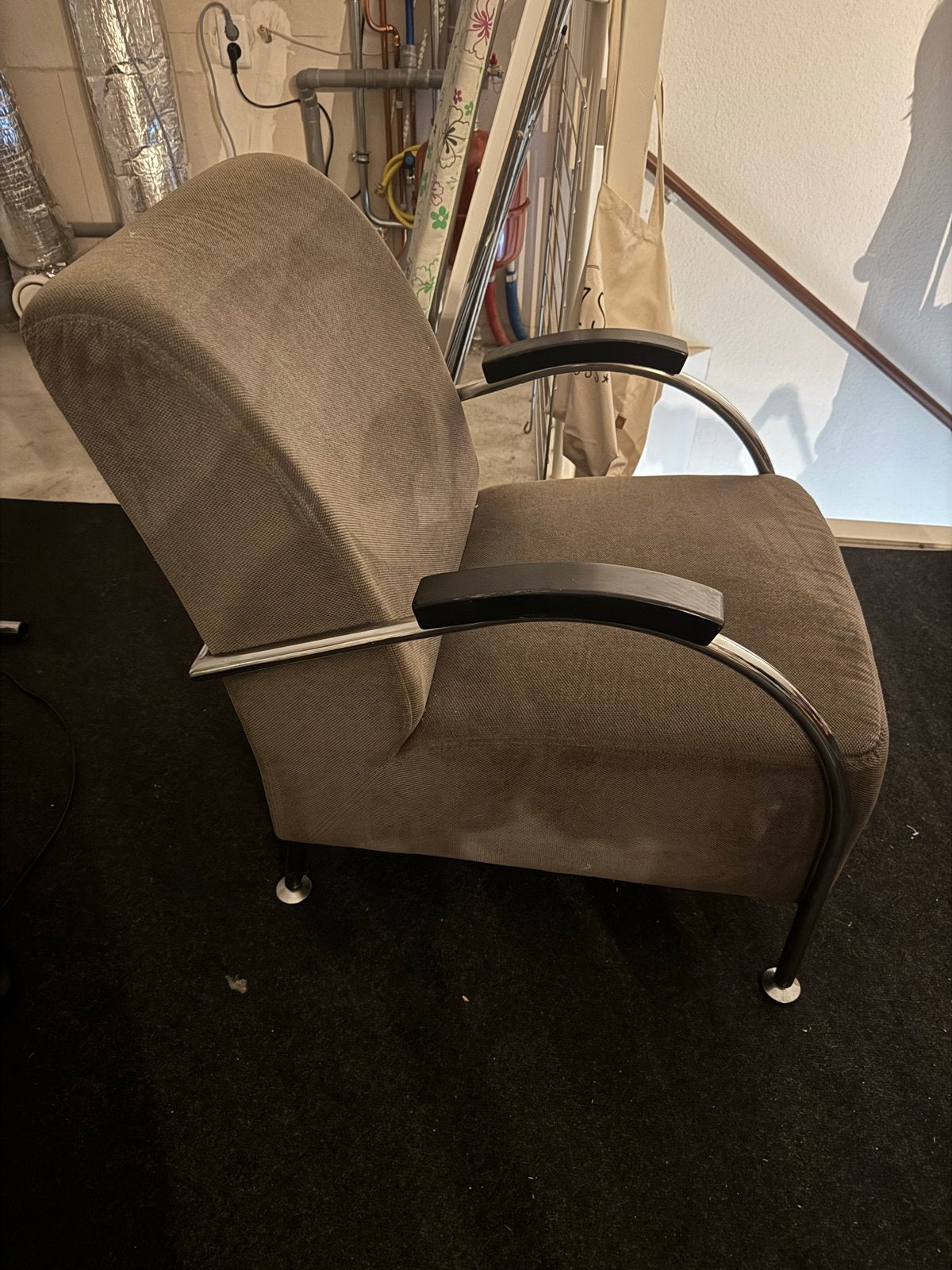 Grijze stoel IKEA - Comfortabele fauteuil, Huis en Inrichting, Stoelen, Ophalen, Gebruikt, Eén, Stof