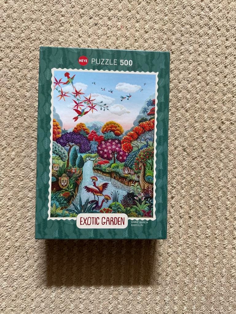 Heye Legpuzzel 500 stukjes - Exotic Garden, Ophalen of Verzenden, 500 t/m 1500 stukjes, Zo goed als nieuw, Legpuzzel