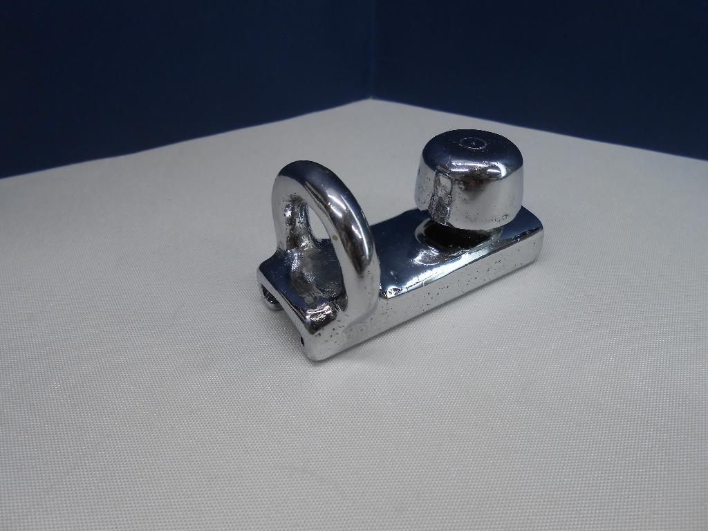 Slede voor Spinakerboomrail, 19 - 20 mm, brons verchroomd, Ophalen of Verzenden, Gebruikt, Overige typen
