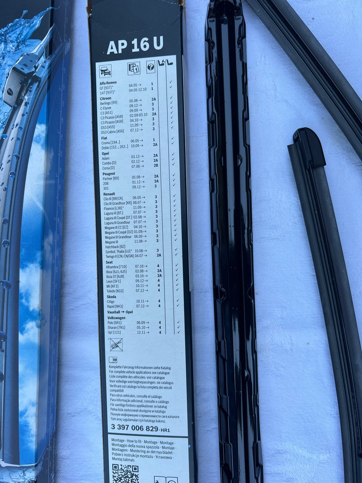 Bosch Aerotwin ruitenwissers AP16U en AP26U, Ophalen of Verzenden, Nieuw, Opel