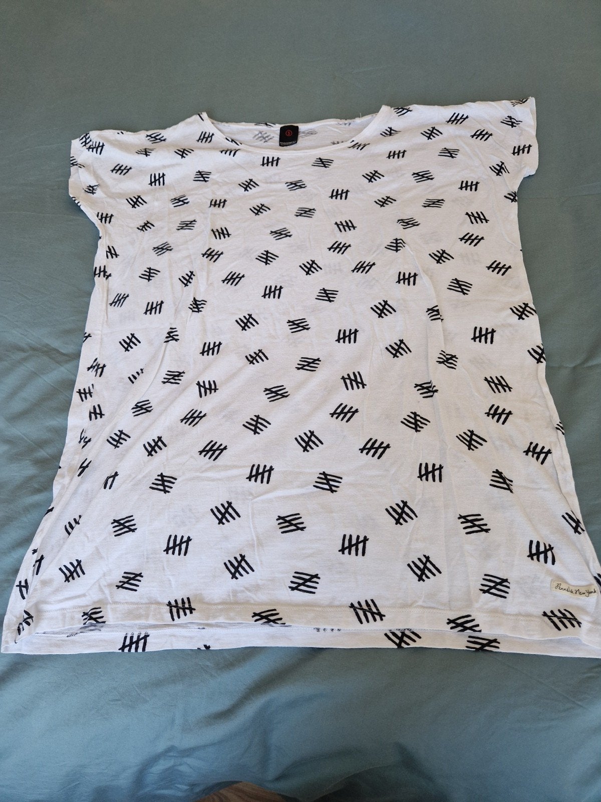 Penn & Ink, zgan, bigshirt, maat S, Penn & Ink, Wit, Ophalen of Verzenden, Zo goed als nieuw