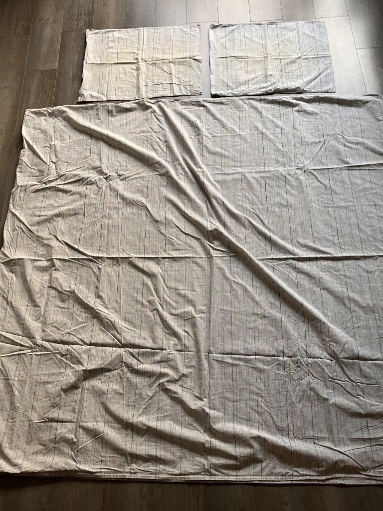 Ikea katoenen dekbedovertrek incl. 2 kussenslopen, Huis en Inrichting, Slaapkamer | Beddengoed, Gebruikt, Meerkleurig, Dekbedovertrek