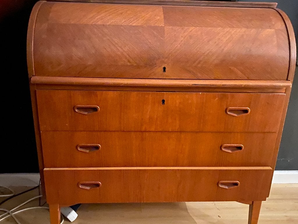 Vintage secretaire kast( 1950-1970), Antiek en Kunst, Ophalen
