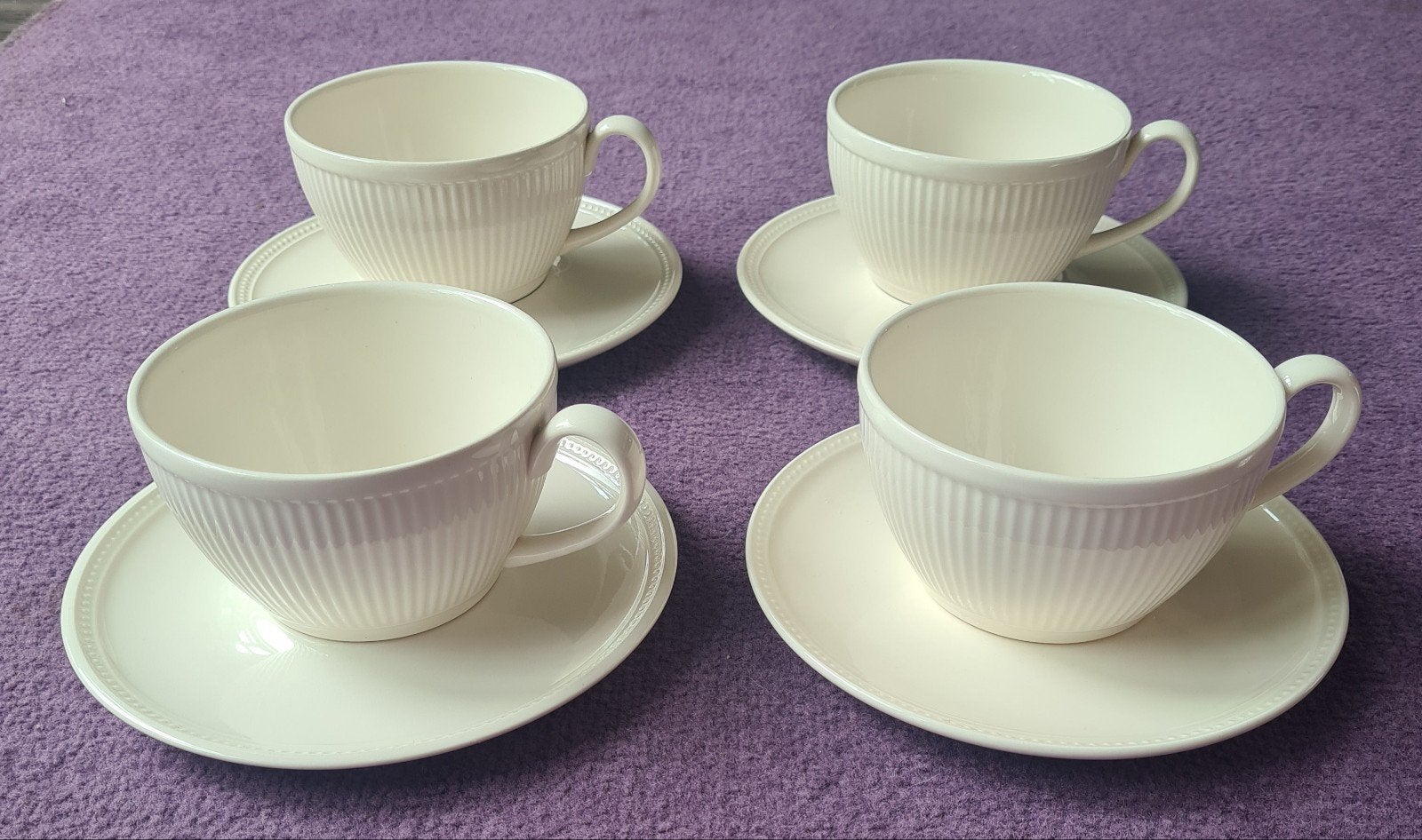 Wedgwood Windsor soepkommen met schotels., Ophalen of Verzenden