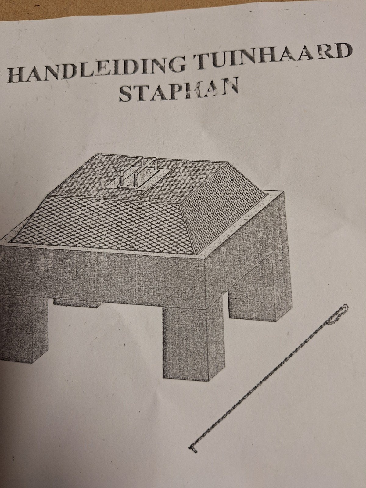 Tuinhaard Staphan, Ophalen of Verzenden, Gebruikt