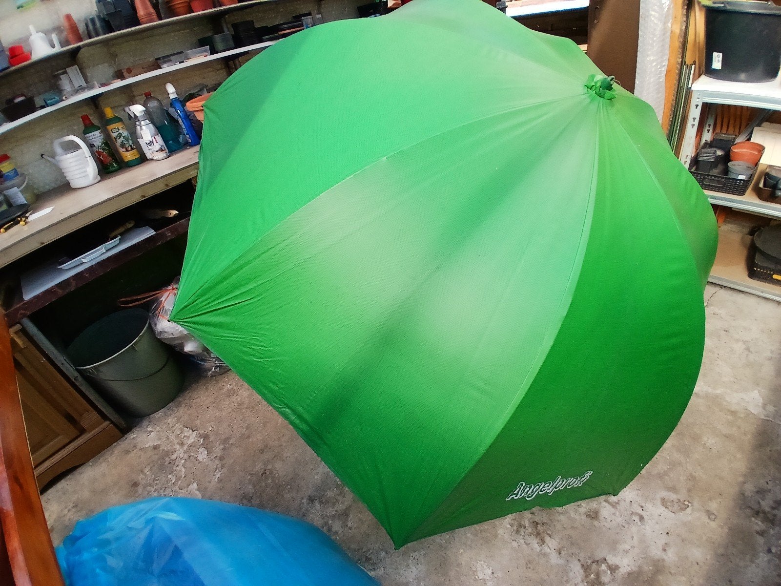 Visparaplu 180cm doorsnede - Zo goed als nieuw, Ophalen, Zo goed als nieuw