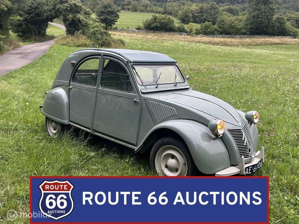 Citroën 2CV | 1962 | Route 66 Auctions, Auto's, Overige carrosserieën, Citroën, Zwart, Bedrijf