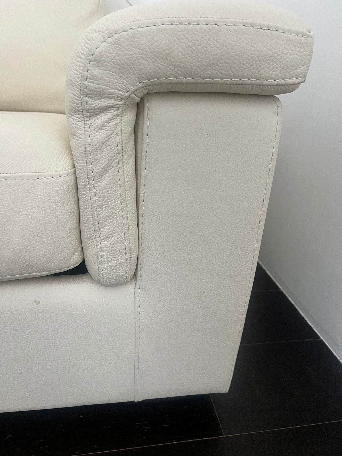 Natuzzi leather sofa/bed white, Huis en Inrichting, Ophalen of Verzenden, Zo goed als nieuw