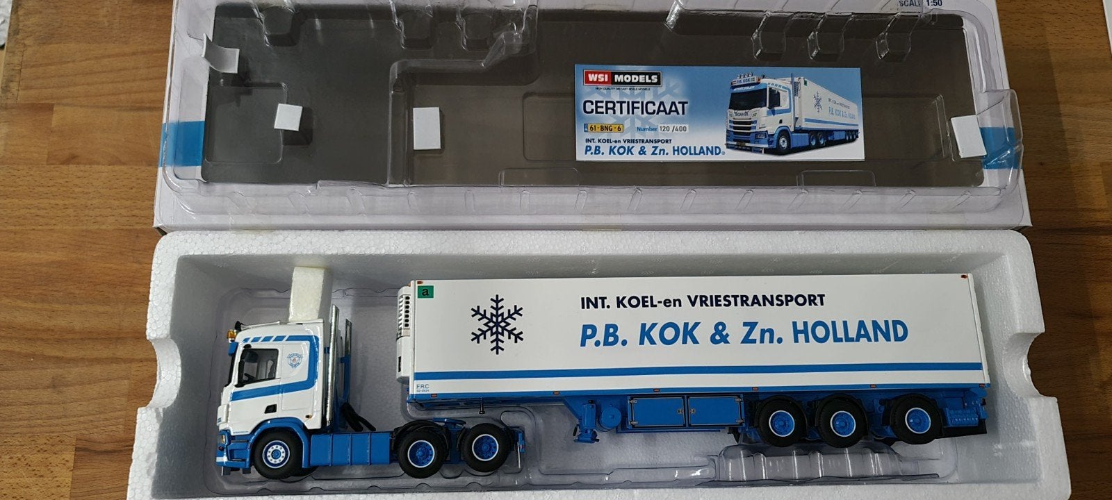 WSI Scania's en Volvo set Kok, Ophalen, Zo goed als nieuw, Bus of Vrachtwagen, Wsi
