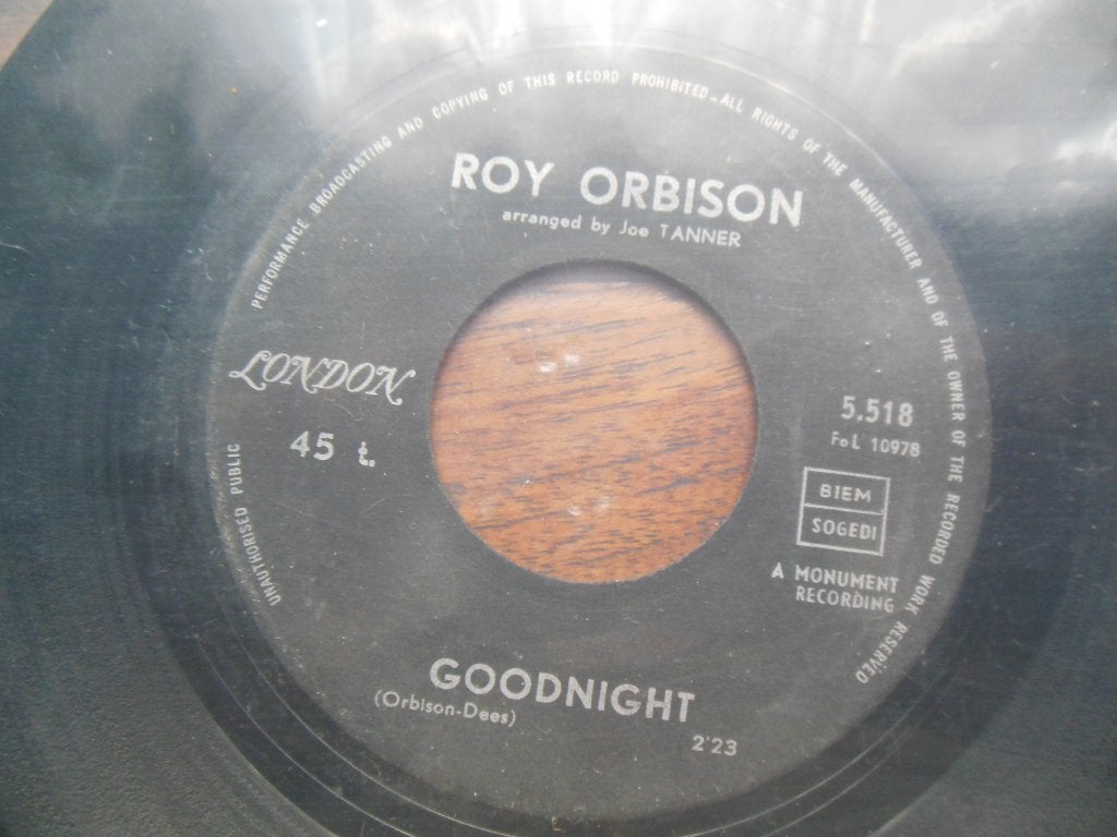 single roy orbison 45rpm jukebox london records 7inch, Gebruikt, 7 inch, Ophalen of Verzenden, Pop