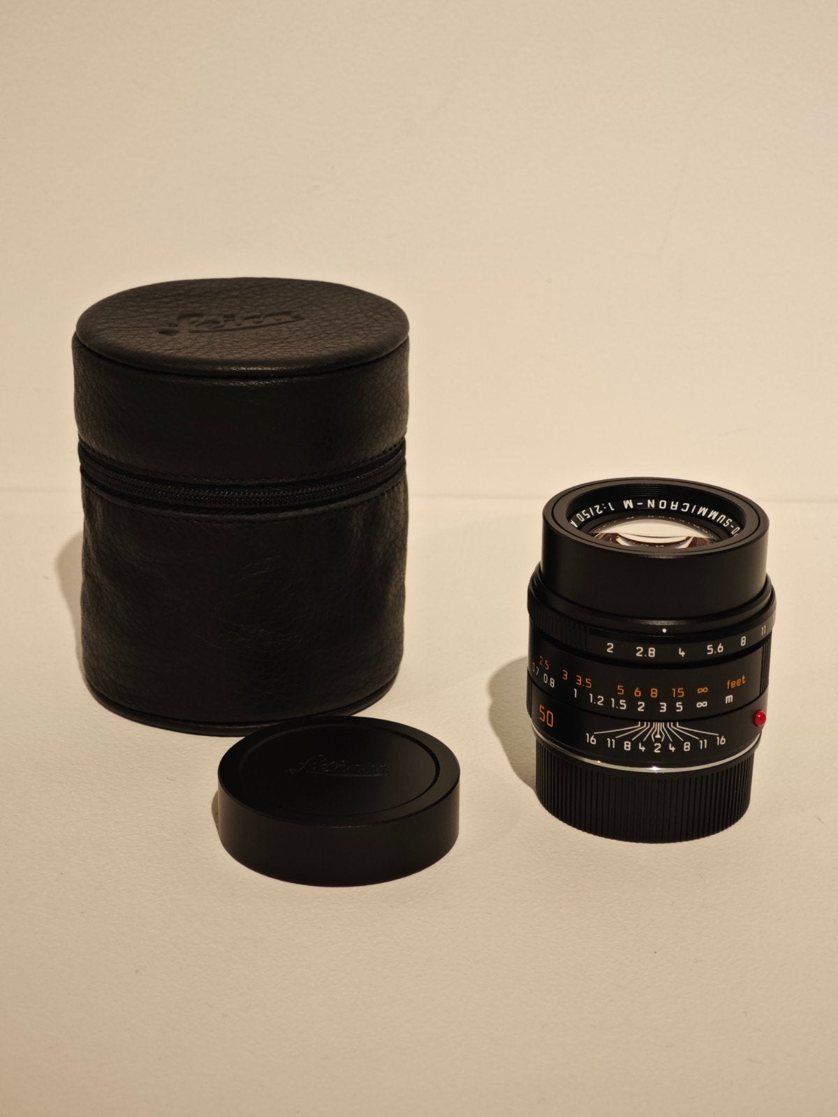 Leica APO Summicron M 50mm f2 ASPH Lens 11141, Ophalen of Verzenden, Zo goed als nieuw, Standaardlens, Leica