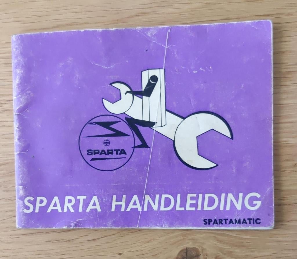 handleiding Spartamatic, Ophalen of Verzenden, Gebruikt, Overige typen, Sparta