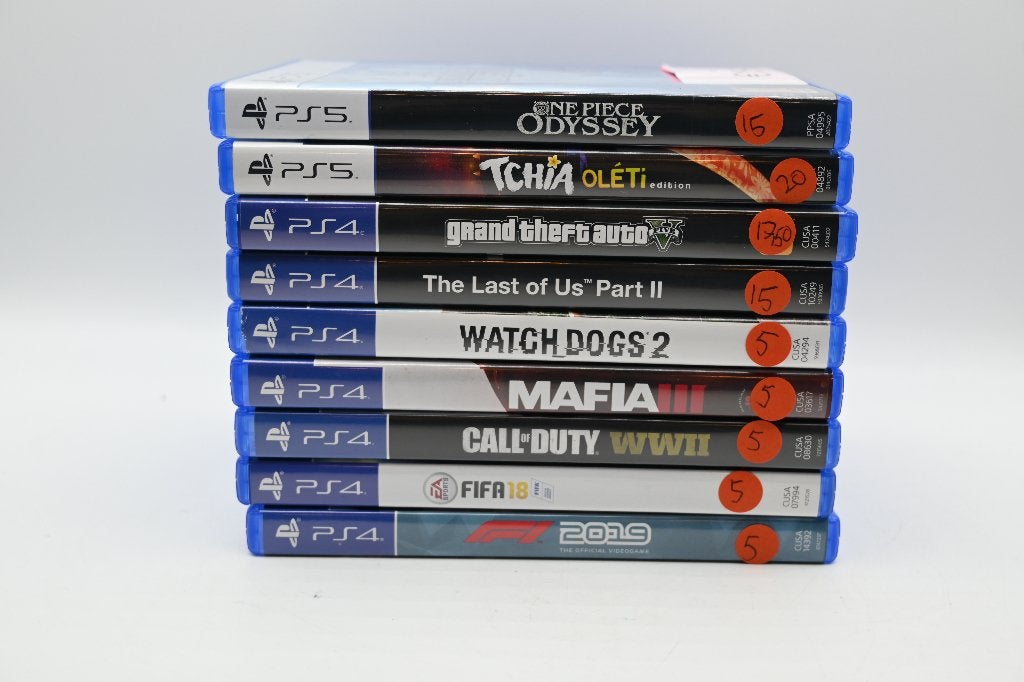 PS4 & PS5 Games : GTA V, The Last of Us, Watch Dogs 2, FIFA, Gebruikt, Vanaf 18 jaar, Overige genres, Support@playstation.com