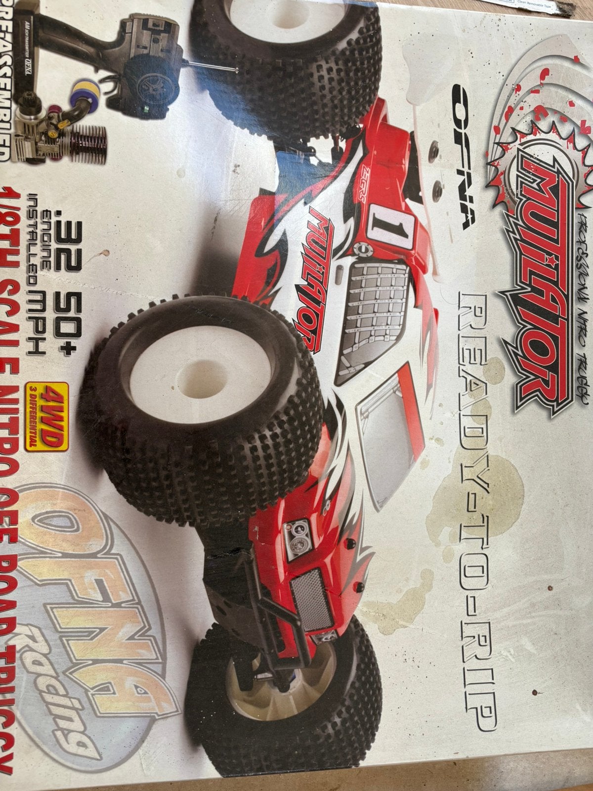 1:8 nitro auto 80 km/h, Auto, Groter dan 1:32, Zo goed als nieuw, Ophalen