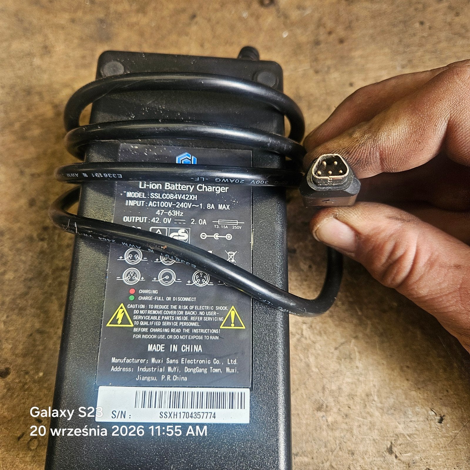Stella E-bike Oplader 42V 2.0A Li-ion Acculader, Gebruikt