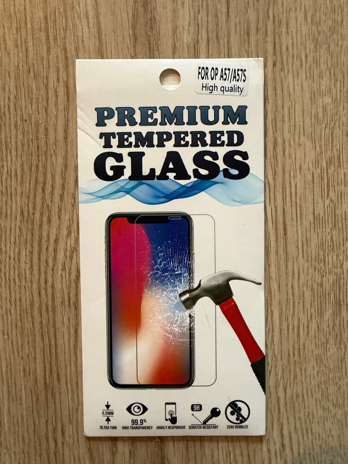 Screenprotector voor OPPO A57/A57s, Ophalen of Verzenden, Nieuw, Krasbestendig, Screenprotector