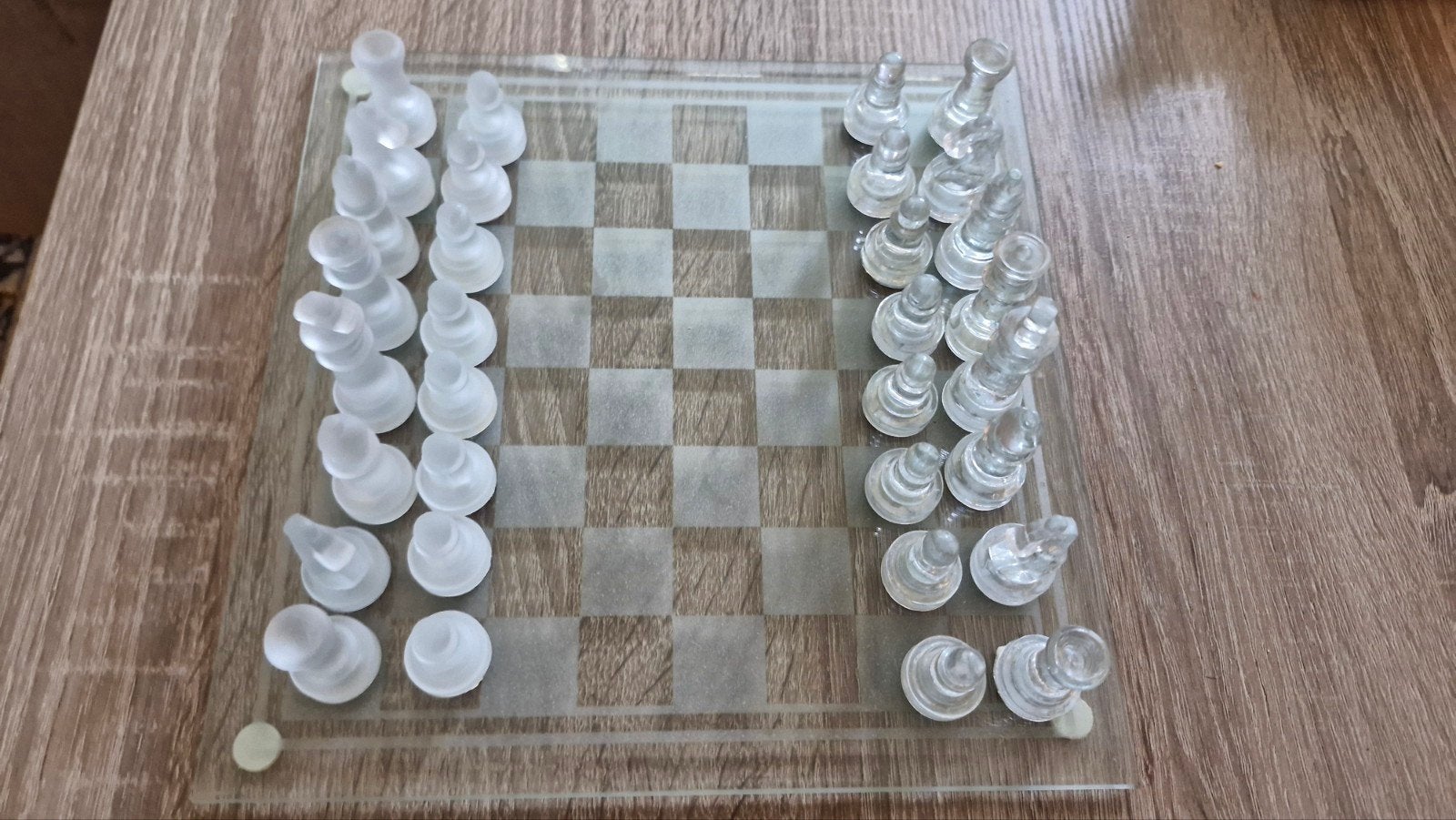 Schaakspel van glas (klein), Ophalen of Verzenden, Figuurtje
