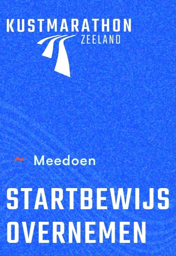 Gevraagd: een ticket ter overname voor de Kustmarathon, Eén persoon