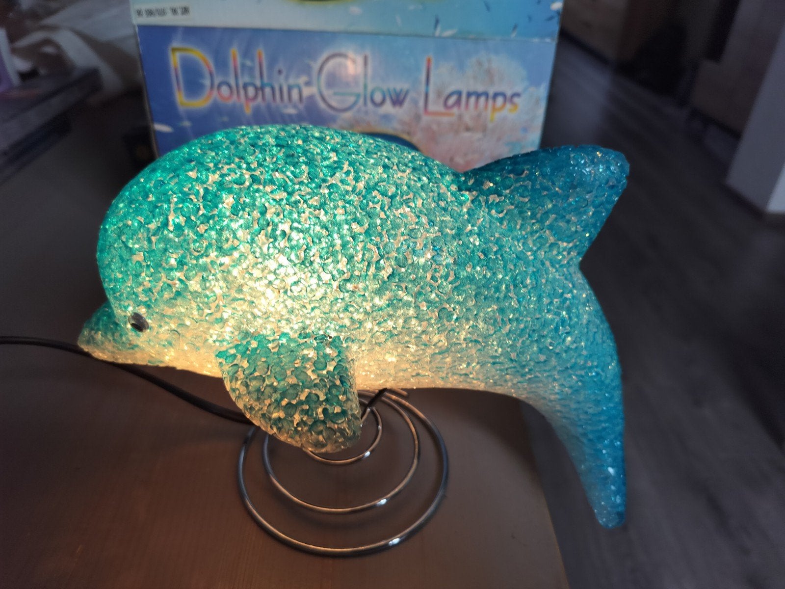 Dolfijn Glow Lamp - Sfeervolle Verlichting, Ophalen, Gebruikt, Blauw, Overige stijlen