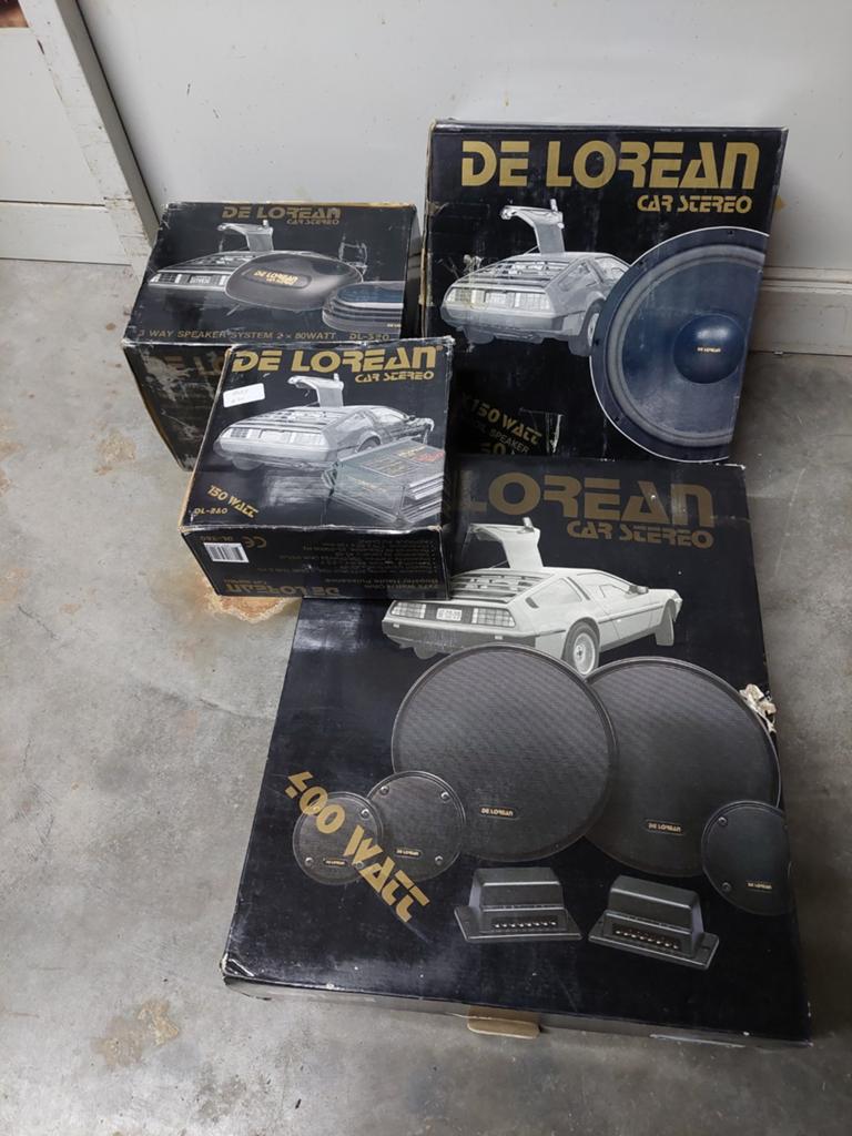 DeLorean Car Stereo: Boosters, Autospeakers & Subwoofers, Auto diversen, Autoradio's, Ophalen of Verzenden
