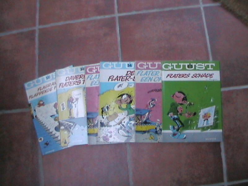 guust flater strip nr 1-2-3--7-8-9-10-11-12-13, Meerdere stripboeken, Verzenden, Zo goed als nieuw