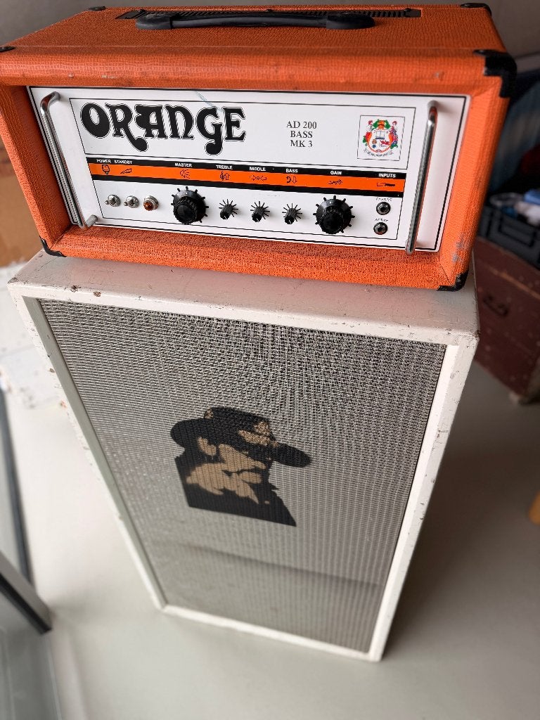 Orange AD200 Bass buizenversterker met 1000W Speakerkast, Muziek en Instrumenten, Ophalen, Gebruikt, 100 watt of meer