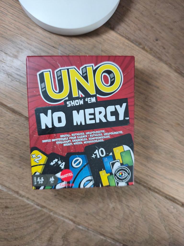 Uno no mercy, Hobby en Vrije tijd, Gezelschapsspellen | Kaartspellen, Ophalen of Verzenden