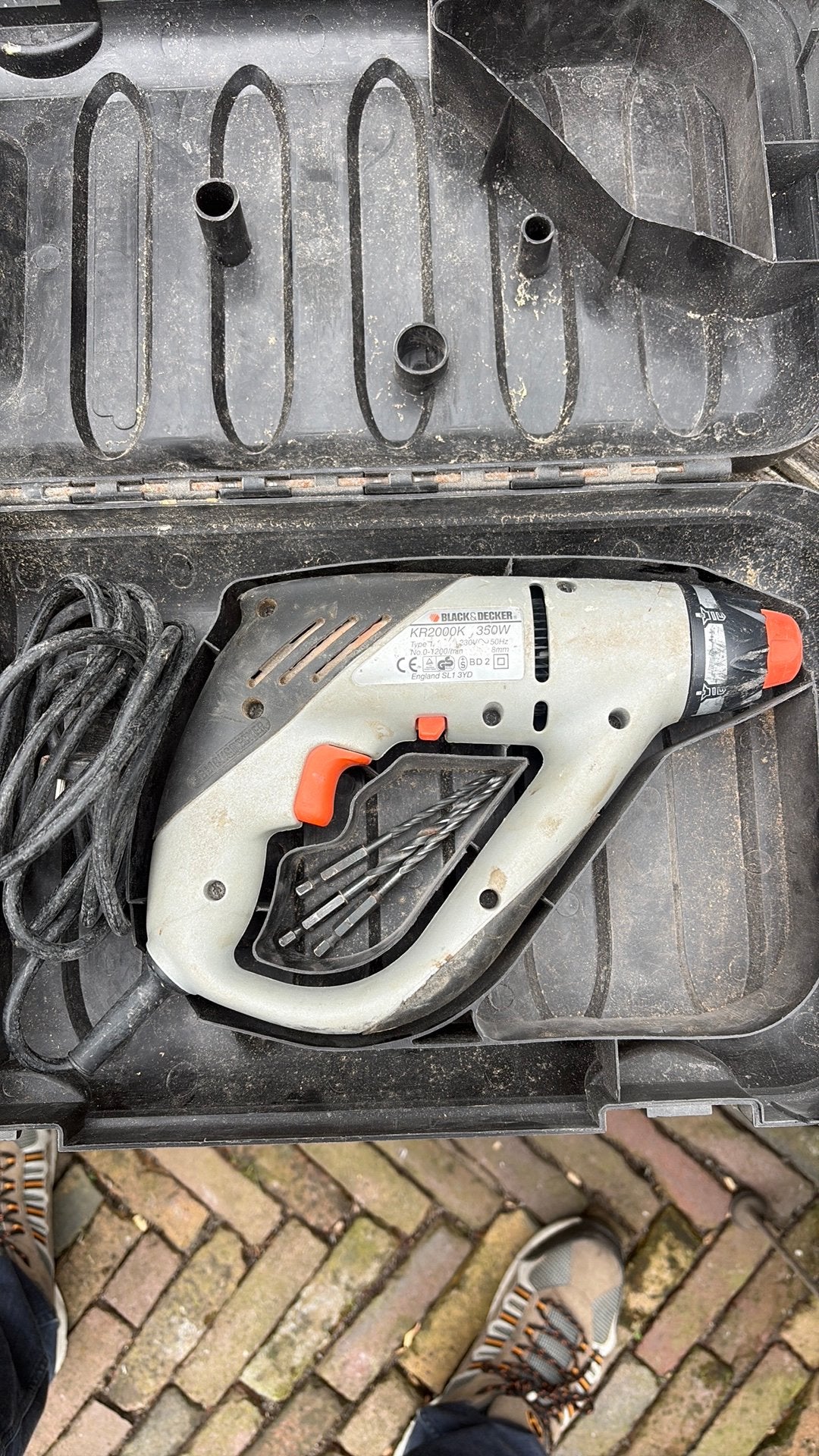 Black&Decker boormachine KR2000K 350W, Boormachine, Gebruikt, Variabele snelheid, Ophalen of Verzenden