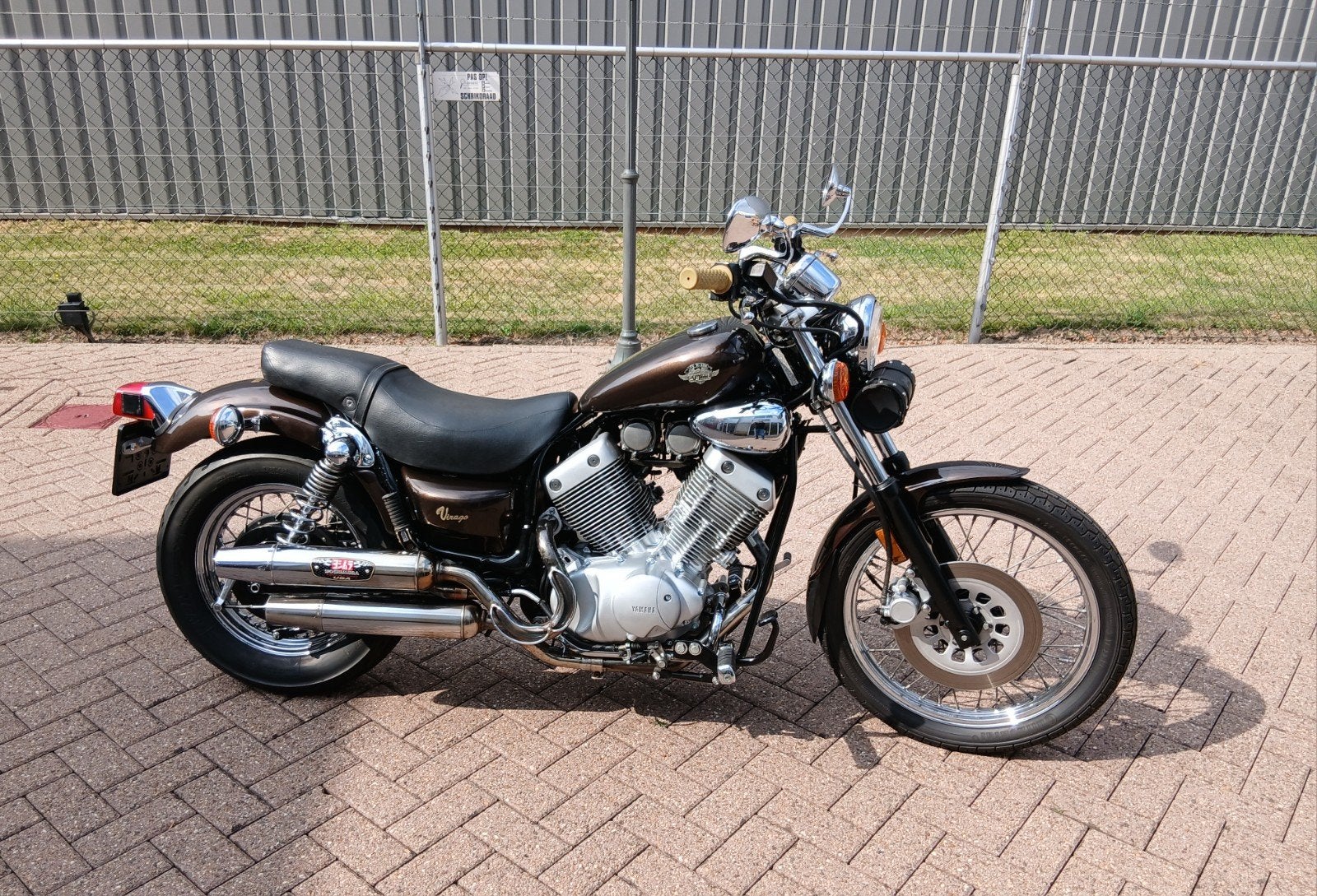 Prachtige yamaha virago 535 # bruin metallic # a2 # *uniek*, 2 cilinders, Occasion, 535 cc, Chopper