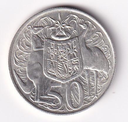 Australie 50 Cent 1966 Zeer Fraai, Verzenden, Zuidoost-Azië, Losse munt, Zilver