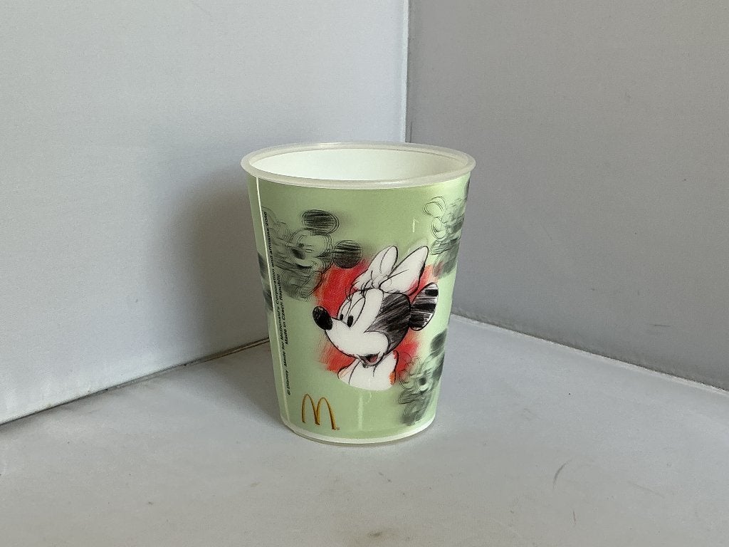 McDonalds 2006 # beker met Minnie, Donald en Pluto, Ophalen of Verzenden, Donald Duck, Zo goed als nieuw, Beeldje of Figuurtje