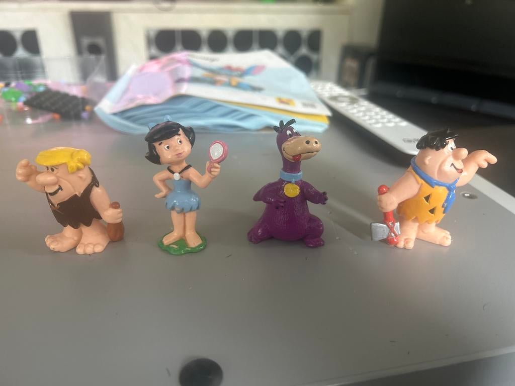 Bullyland flintstonesFiguren Set - Fred,Wilma, Dino & Barney, Ophalen of Verzenden, Zo goed als nieuw