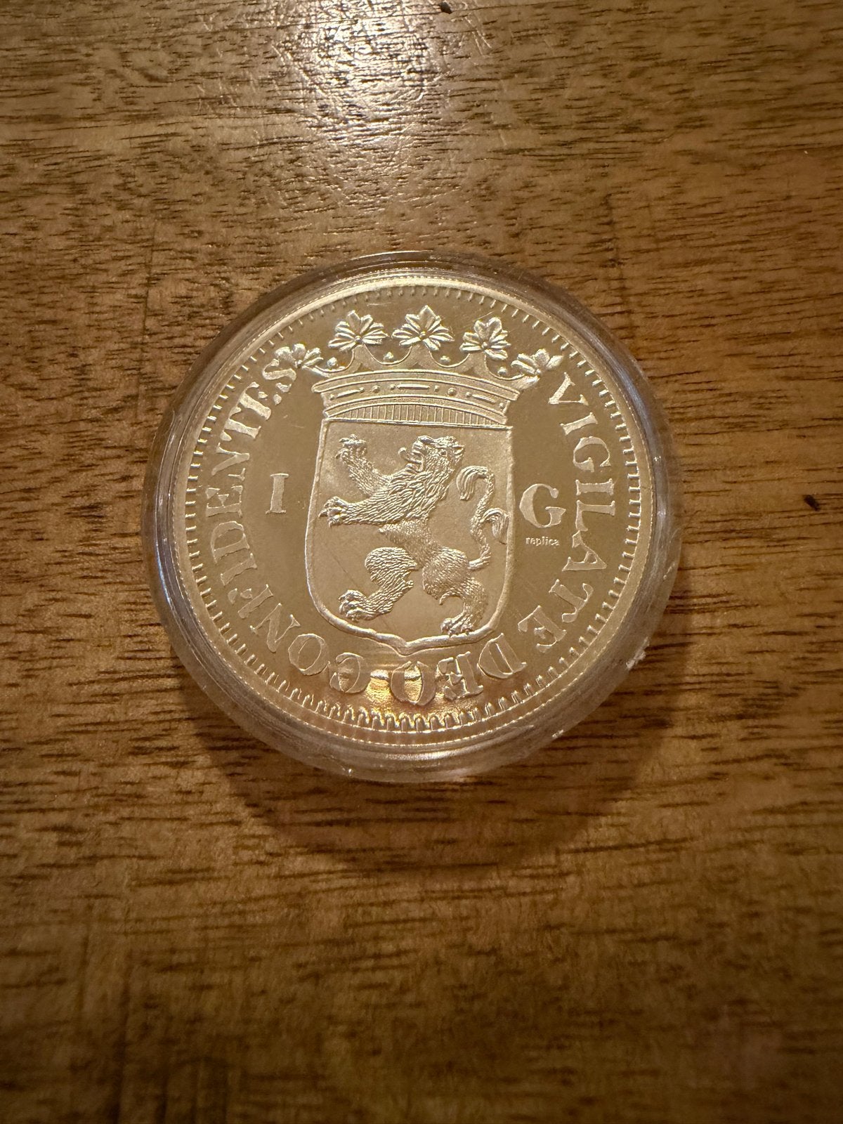 Zilveren dukaat replica 1680 - Hac Nitimur Hanc Tuemur, Ophalen, Vóór koninkrijk, Zilver, Overige waardes