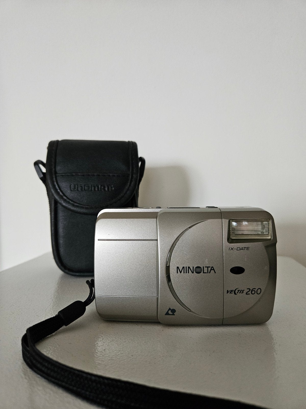 Minolta Vectis 260 IX-Date APS camera + draagtas – werkend, Ophalen of Verzenden, Zo goed als nieuw, Compact, Minolta