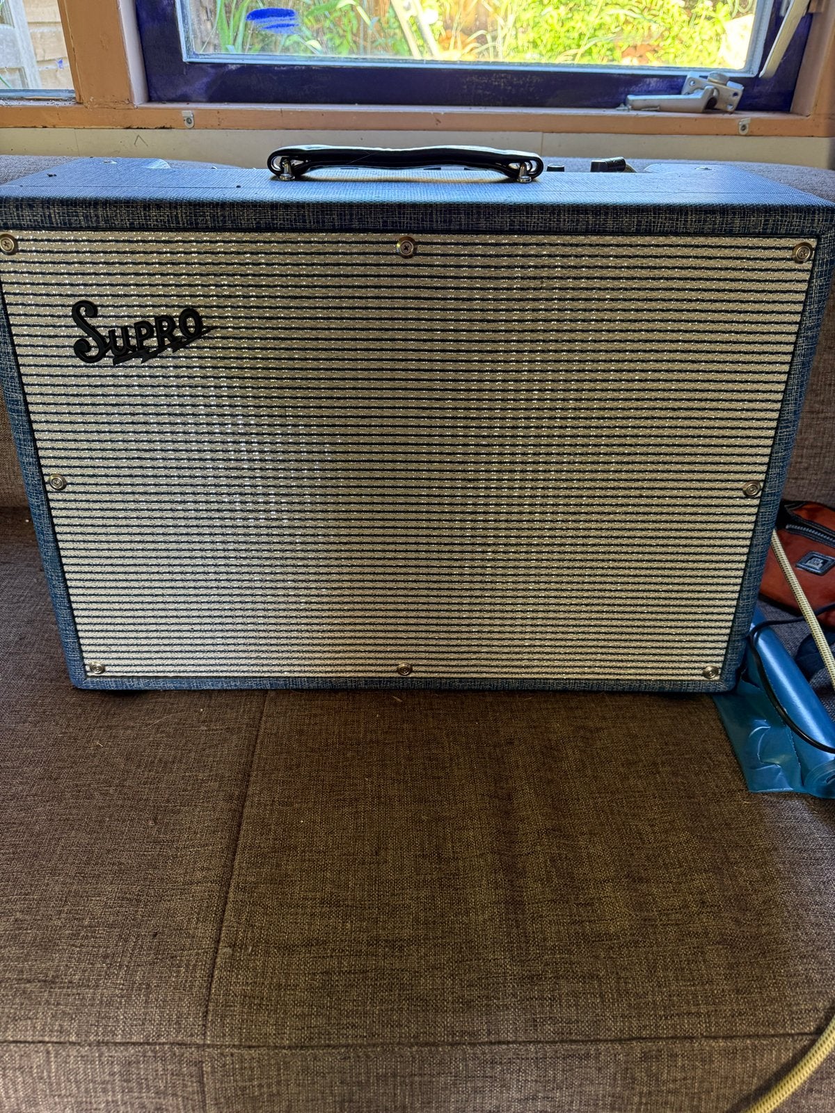 Supro Saturn Reverb 1648RT Gitaarversterker buizen zgan, Ophalen, Gebruikt, Gitaar, Minder dan 50 watt