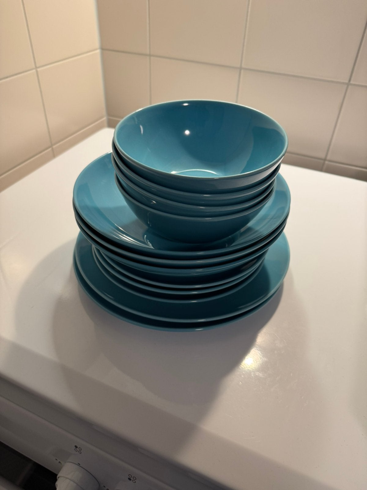 IKEA servies blauw, Ophalen, IKEA, Zo goed als nieuw, Bord(en)