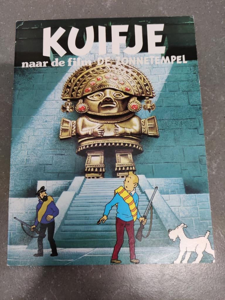Kuifje naar de film De Zonnetempel, Eén stripboek, Ophalen of Verzenden, Zo goed als nieuw, Hergé