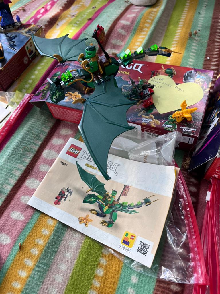 Lego Ninjago - Lloyds Green Forest Dragon, Ophalen of Verzenden, Zo goed als nieuw