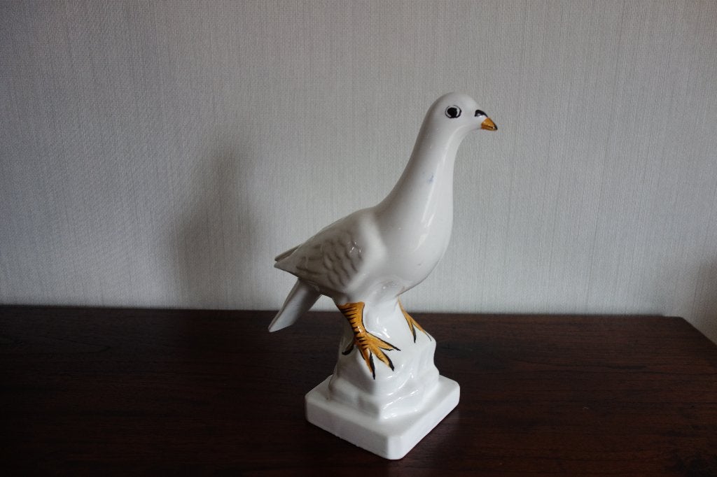 Beeld witte duif porselein, Verzamelen, Ophalen of Verzenden, Zo goed als nieuw, Dier