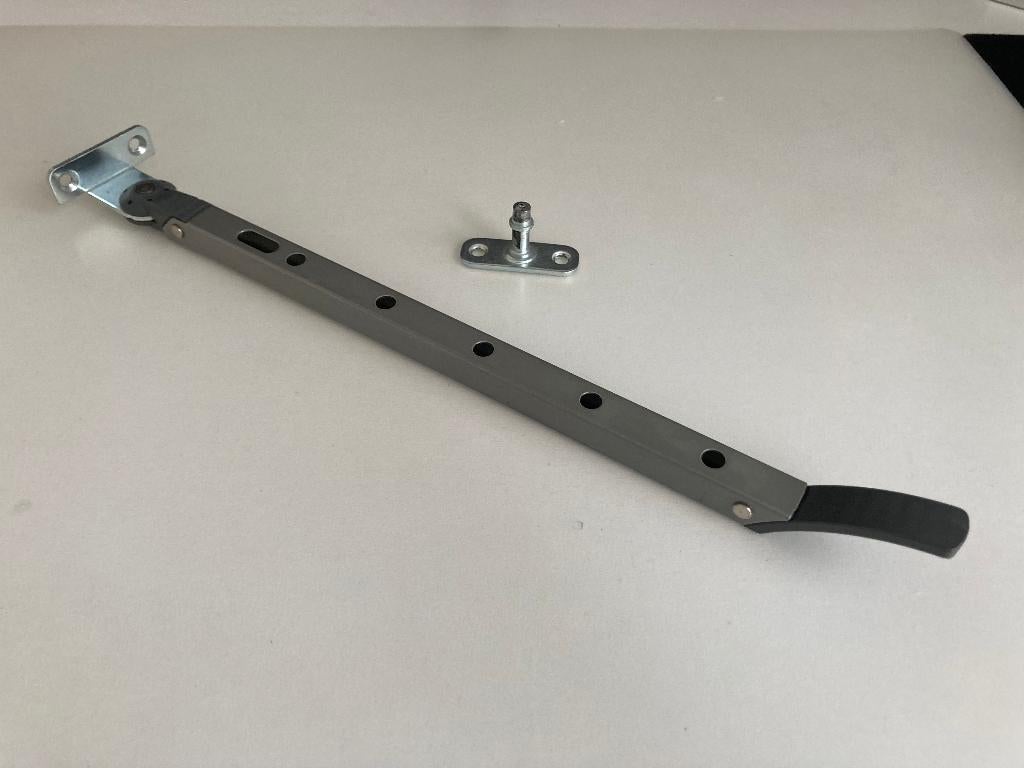 AXA Raamuitzetter Habilis 355 mm GRIJS, Doe-het-zelf en Verbouw, Hang- en Sluitwerk, Ophalen of Verzenden, Nieuw, IJzer, Overige typen