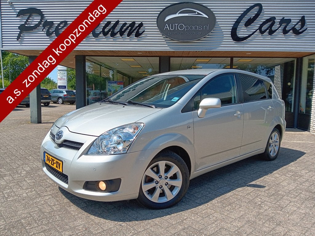 Toyota Verso 1.8 VVT-i 130PK Luna|CRUISE|CLIMA|TREKH, Auto's, Toyota, Gebruikt, Zwart, 4 cilinders, Origineel Nederlands
