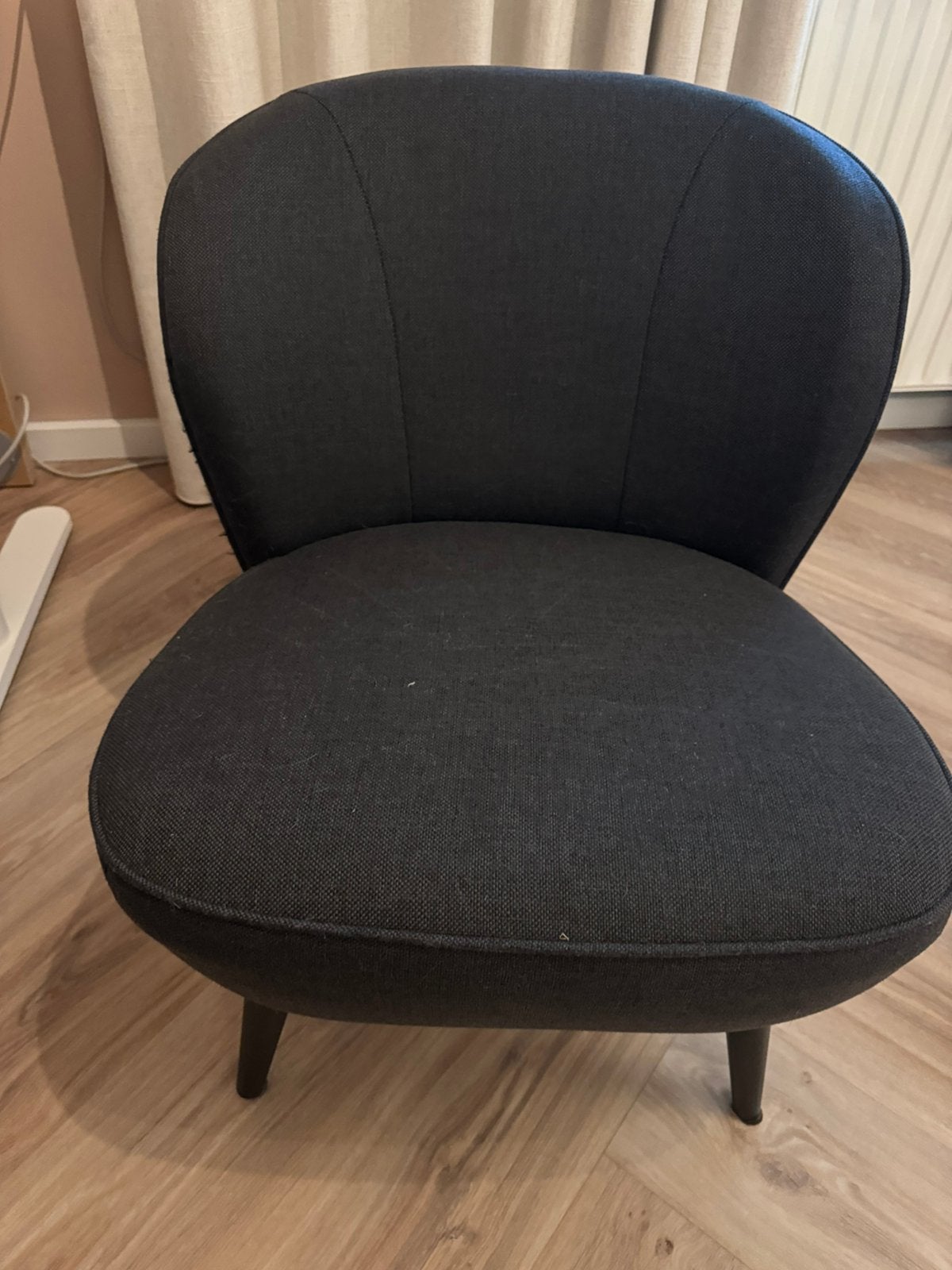 Te koop: Woood Sara fauteuil, Ophalen, Minder dan 75 cm, Zo goed als nieuw, Stof