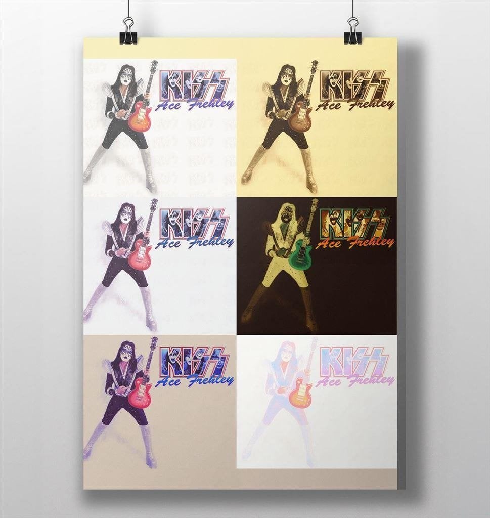 KISS Ace Frehley 50x70cm Muziek Rock Poster, Verzamelen, Verzenden, Nieuw, Poster, Artwork of Schilderij
