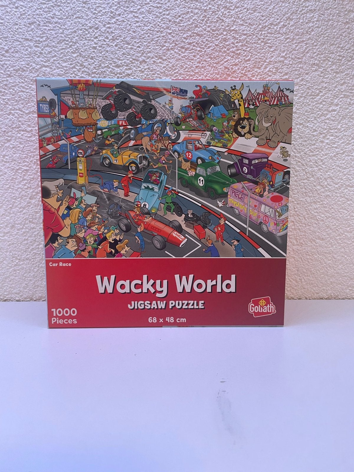 3x 1000 Stukjes Puzzel: Wacky World, Pole Position, Donald D, Ophalen, Meer dan 50 stukjes, Gebruikt, 6 jaar of ouder