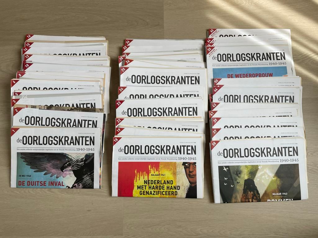 De Oorlogskranten - collectie WO2 dagbladen, Boeken, Ophalen of Verzenden, Tweede Wereldoorlog, Zo goed als nieuw, Algemeen