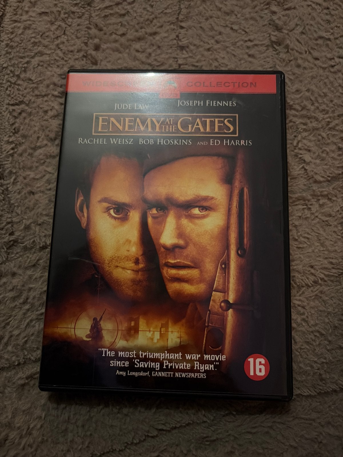 Enemy at the Gates DVD - Oorlogsfilm met Jude Law, Vanaf 16 jaar, Ophalen of Verzenden, Gebruikt, Oorlog