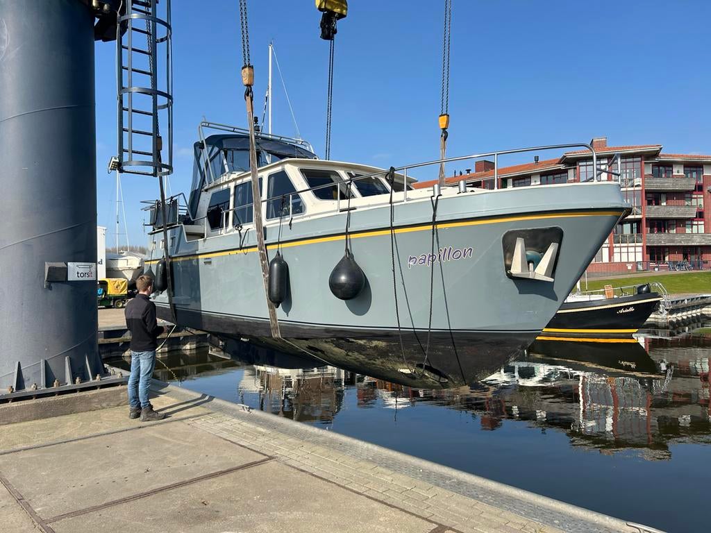 Stalen Motorjacht MARHEN 1085AK bouwjaar 2002, Watersport en Boten, Motorboten en Motorjachten, Ophalen of Verzenden, Gebruikt