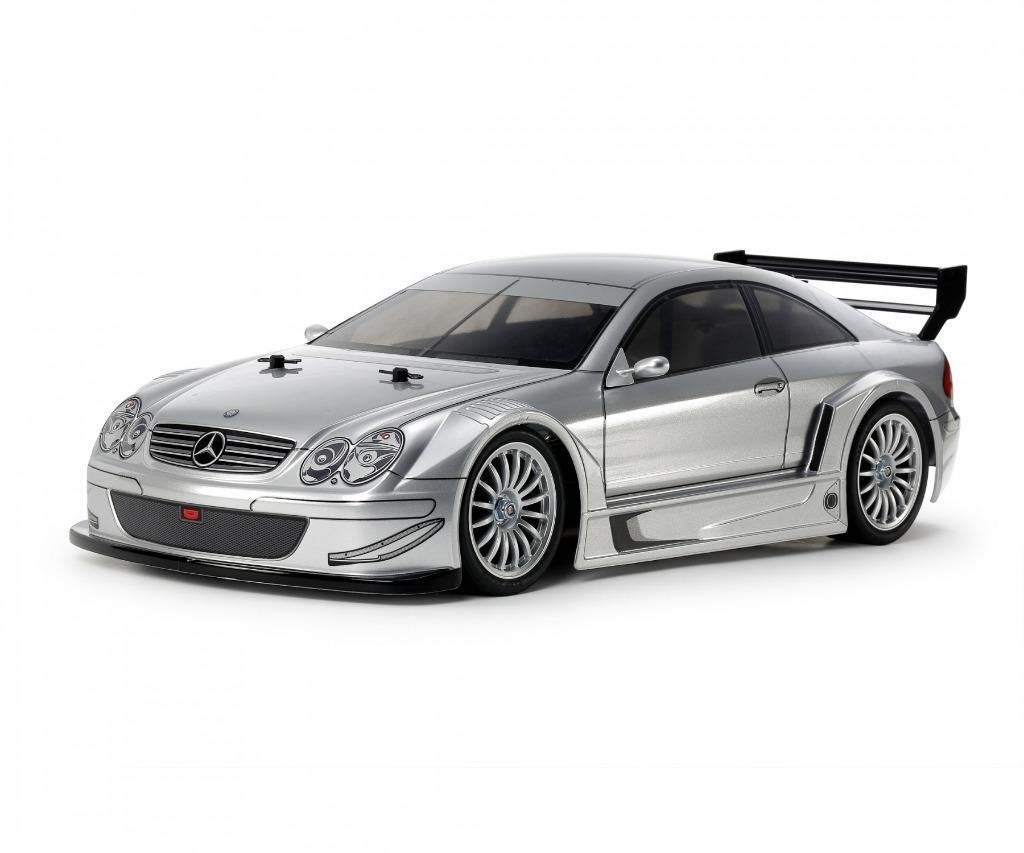 Tamiya MB CLK AMG 2002 TT-02 Zilver gespoten body bouwdoos, Ophalen of Verzenden, Nieuw